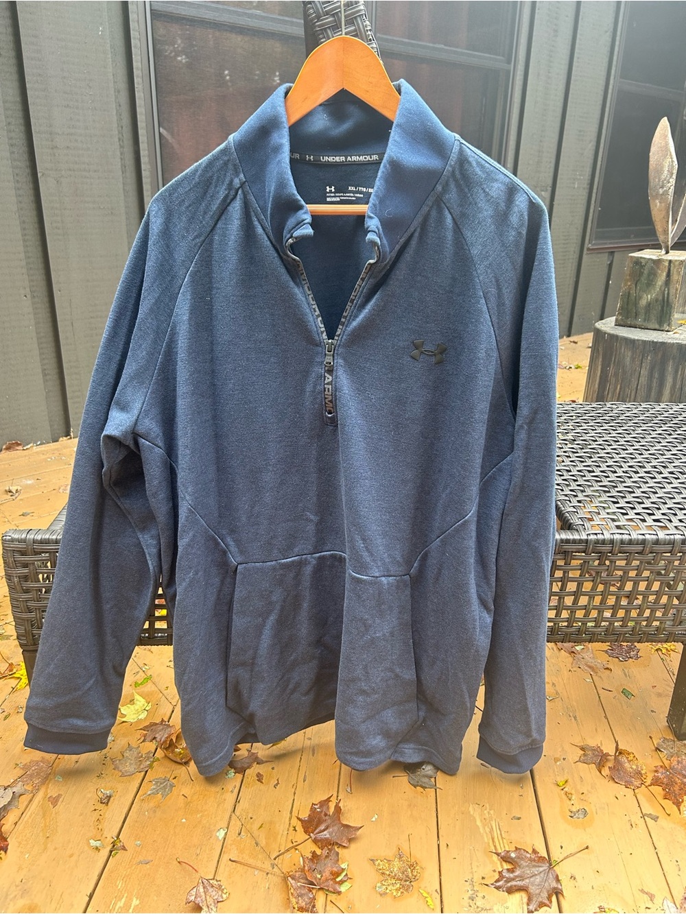 Under Armour Men's Dark Blue Quarter-Zip Pullover